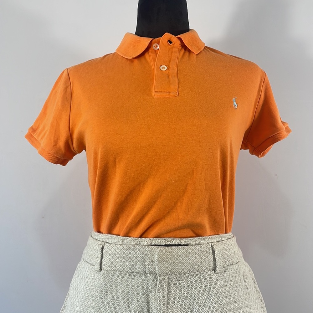 Ralph Lauren Orange Polo,Short sleeve, Slim Fit,Women’s - Picture 6 of 11
